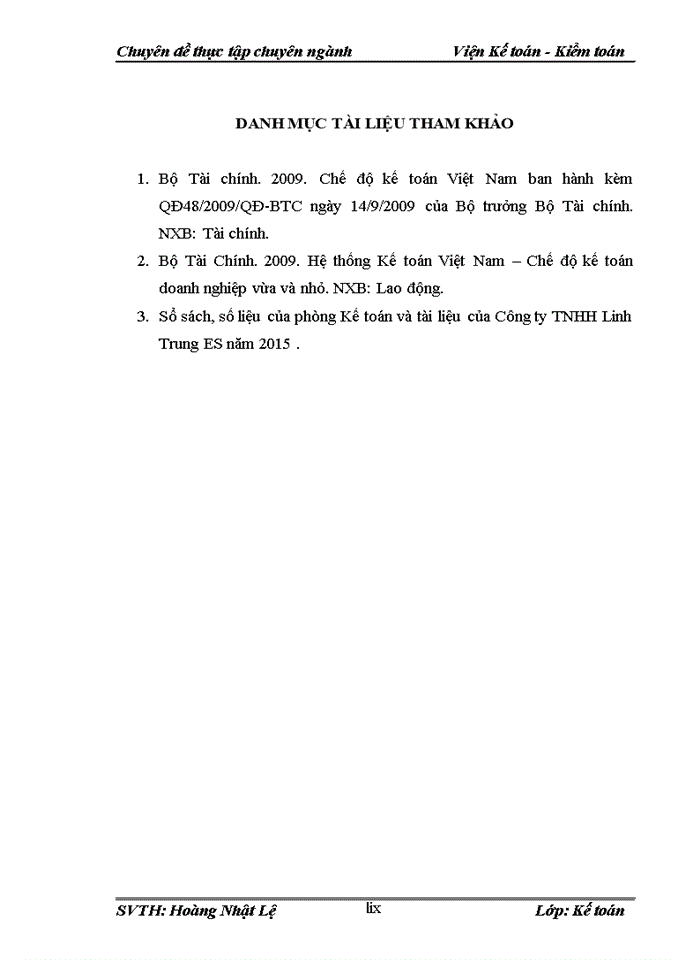 image for page Hoàn thiện kế toán tiền lương và các khoản trích theo lương tại công ty tnhh linh trung es