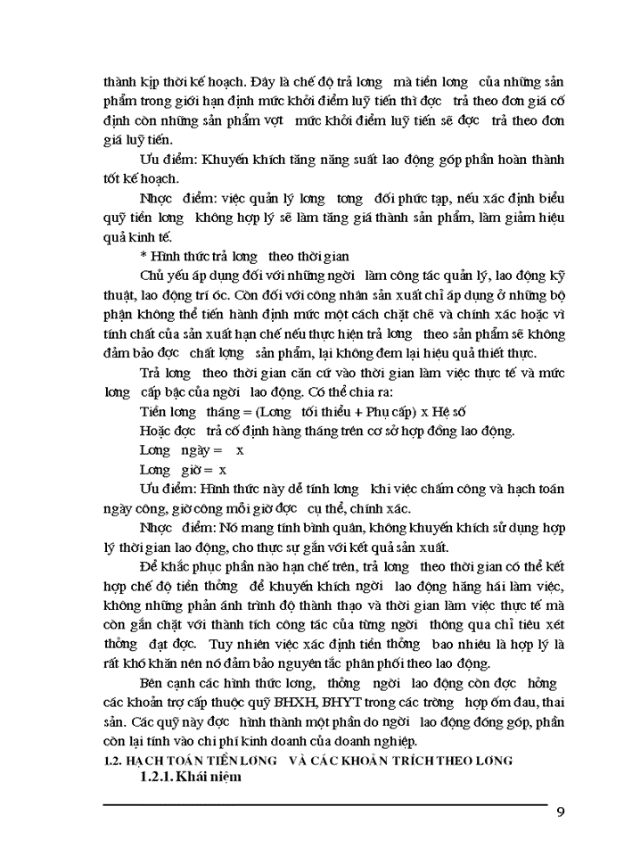 image for page Hạch toỏn tiền lương và cỏc khoản trớch theo lương tại Cụng ty cổ phần xõy dựng cụng trỡnh I