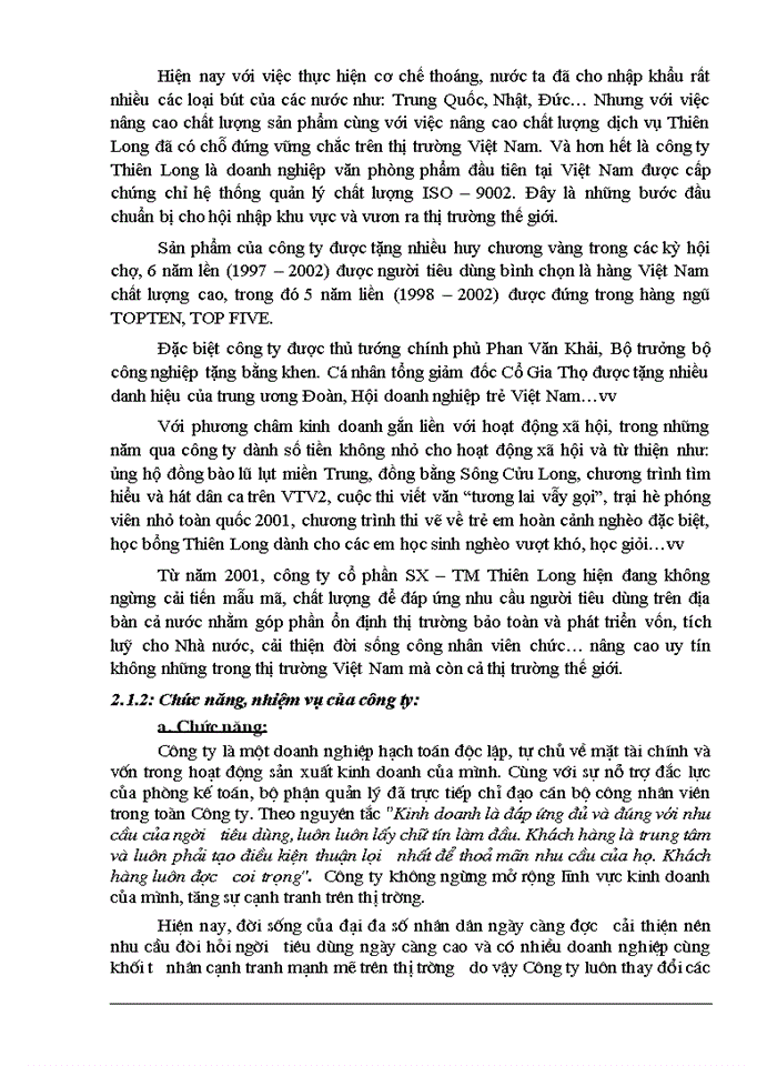 image for page Kế toán thành phẩm, bán hàng và xác định kết quả bán hàng tại công ty Cổ Phần SX-TM Thiên Long