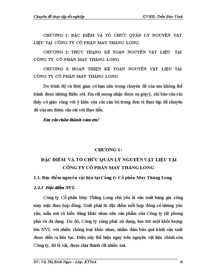 image for page Hoàn thiện kế toán nguyên vật liệu tại công ty cổ phần may thăng long