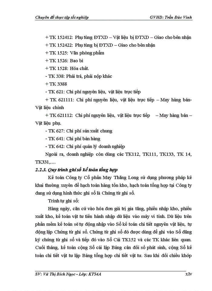 image for page Hoàn thiện kế toán nguyên vật liệu tại công ty cổ phần may thăng long