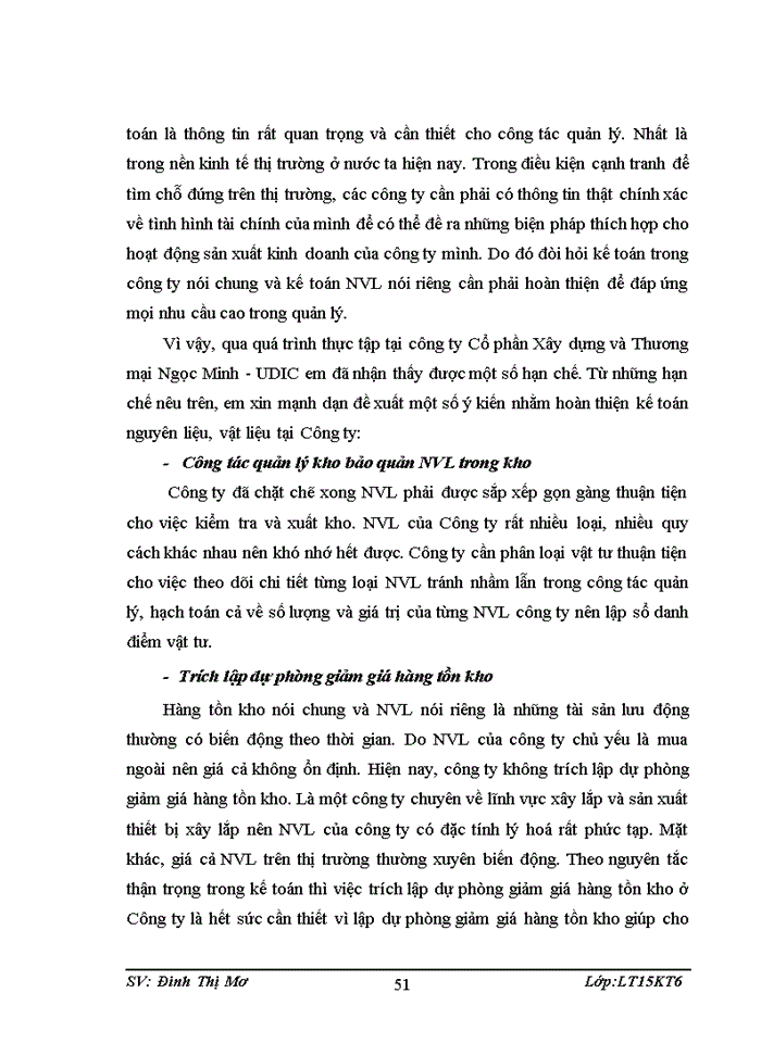 image for page Hoàn thiện kế toán nguyên vật liệu tại công ty cổ phần xây dựng và thương mại ngọc minh - udic
