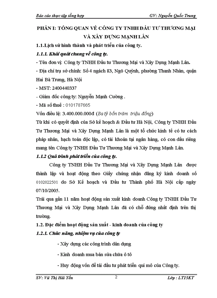 image for page Tổ chức bộ máy kế toán và hệ thống kế toán tại Công ty TNHH Đầu tư Thương Mại và Xây Dựng Mạnh Lân.