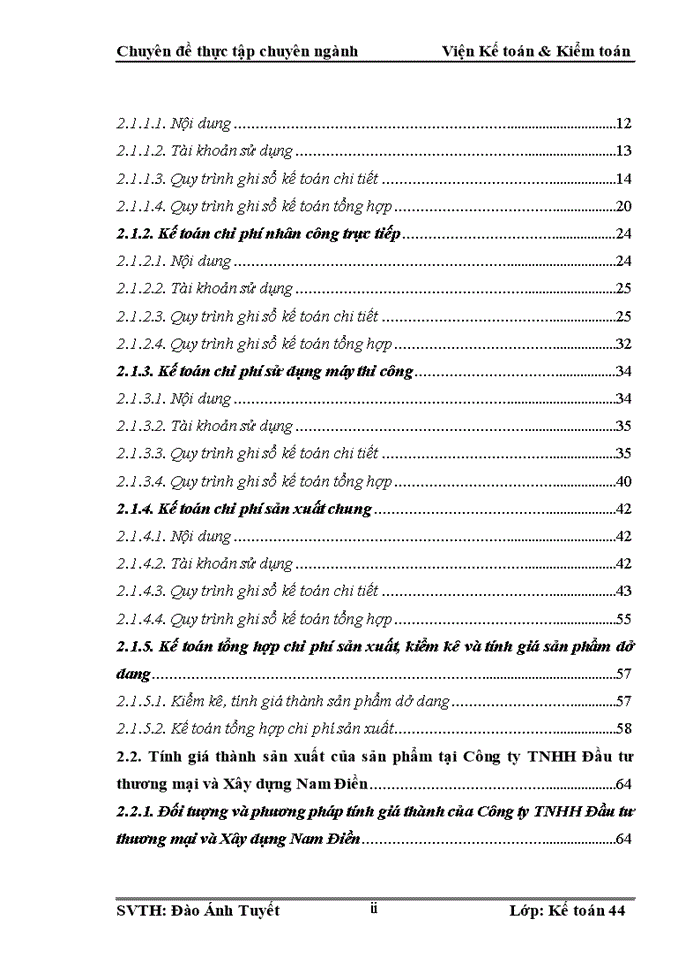 image for page Hoàn thiện kế toán chi phí sản xuất và tính giá thành sản phẩm tại công ty tnhh đầu tư thương mại và xây dựng nam điền