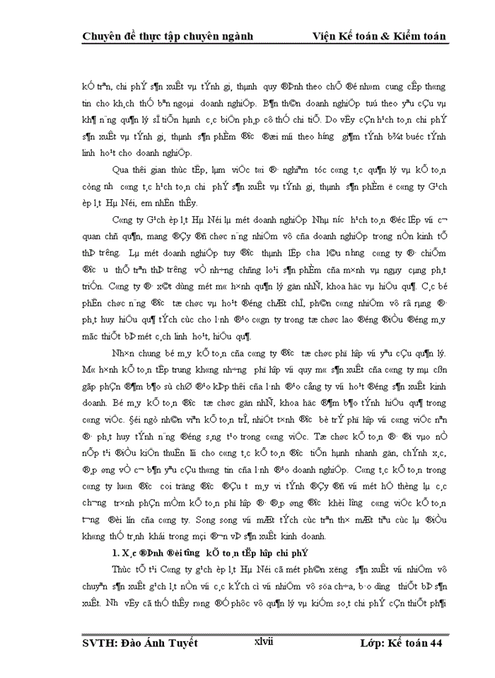 image for page Hoàn thiện kế toán chi phí sản xuất và tính giá thành sản phẩm tại công ty tnhh đầu tư thương mại và xây dựng nam điền
