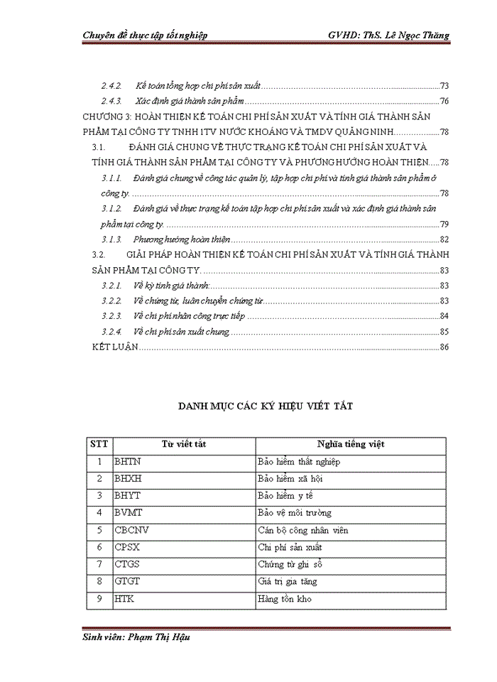 image for page Hoàn thiện kế toán chi phí sản xuất và tính giá thành sản phẩm tại công ty tnhh 1tv nước khoáng và tmdv quảng ninh