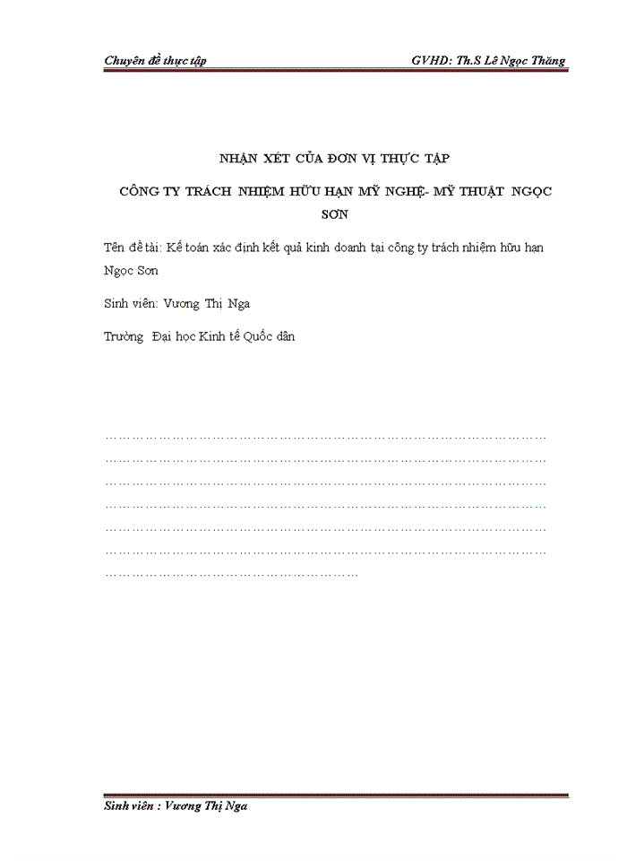 image for page Hoàn thiện kế toán doanh thu, chi phí và xác định kết quả kinh doanh tại công ty trách nhiệm hữu hạn  mỹ nghệ - mỹ thuật ngọc sơn