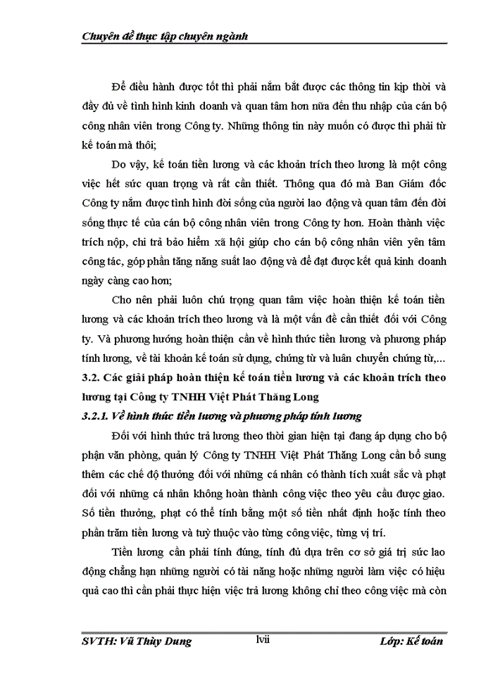 image for page Hoàn thiện kế toán tiền lương và các khoản trích theo lương tại công ty tnhh việt phát thăng long
