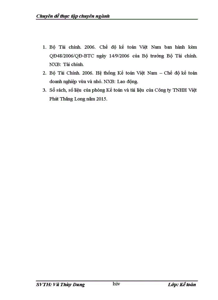 image for page Hoàn thiện kế toán tiền lương và các khoản trích theo lương tại công ty tnhh việt phát thăng long