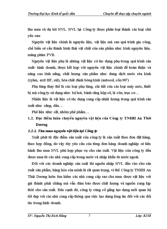 image for page Kế toán nguyên vật liệu tại Công ty TNHH An Thái Dương