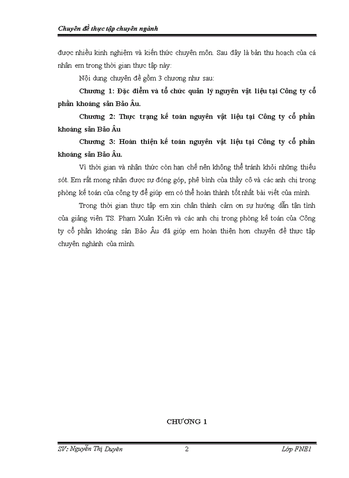 image for page Hoàn thiện kế toán nguyên vật liệu tại công ty cổ phần khoáng sản bảo âu