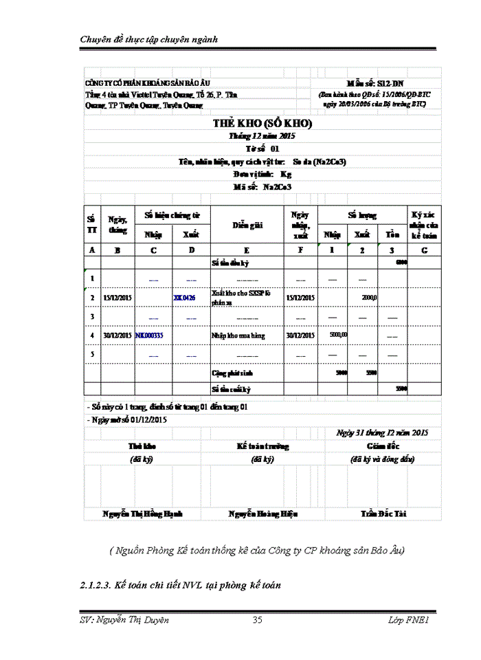 image for page Hoàn thiện kế toán nguyên vật liệu tại công ty cổ phần khoáng sản bảo âu