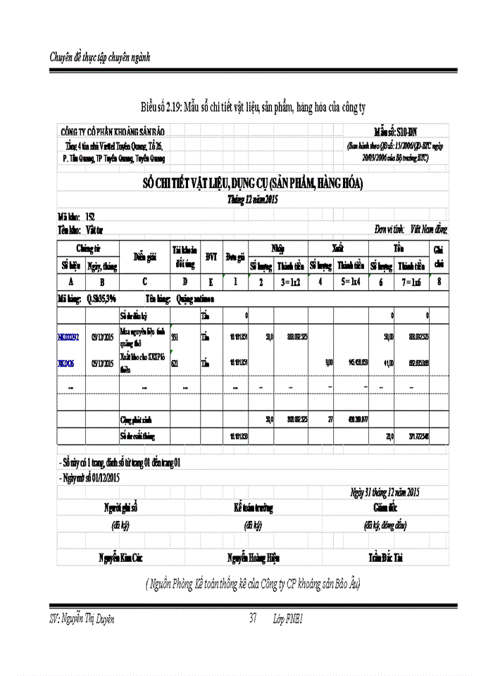 image for page Hoàn thiện kế toán nguyên vật liệu tại công ty cổ phần khoáng sản bảo âu
