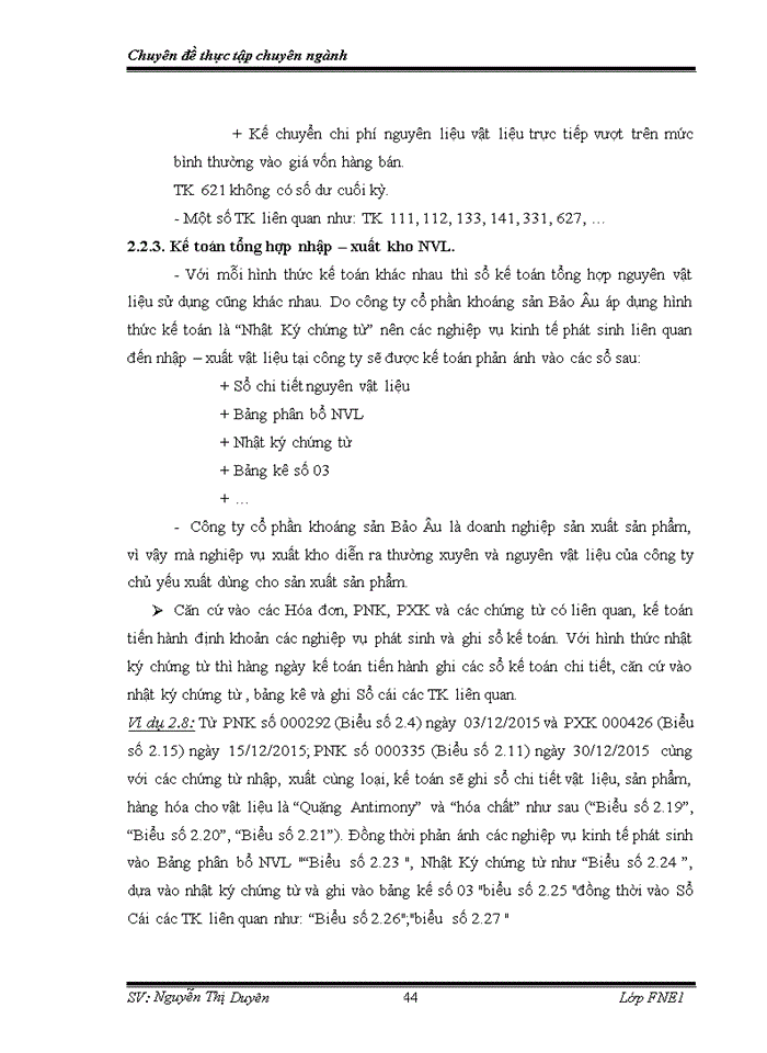 image for page Hoàn thiện kế toán nguyên vật liệu tại công ty cổ phần khoáng sản bảo âu