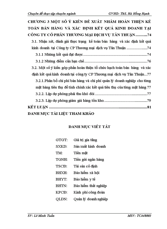 image for page Hoàn thiện kế toán doanh thu, chi phí và xác định kết quả kinh doanh tại công ty cổ phần thương mại dịch vụ tân thuận