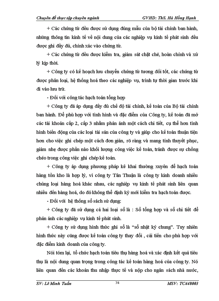 image for page Hoàn thiện kế toán doanh thu, chi phí và xác định kết quả kinh doanh tại công ty cổ phần thương mại dịch vụ tân thuận
