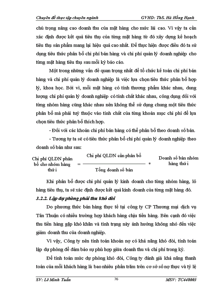 image for page Hoàn thiện kế toán doanh thu, chi phí và xác định kết quả kinh doanh tại công ty cổ phần thương mại dịch vụ tân thuận