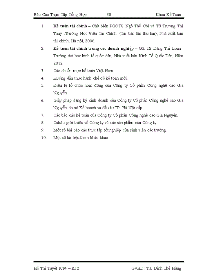 image for page Tổ chức bộ máy Kế toán và hệ thống Kế toán tại Công ty Cổ phần Công nghệ cao Gia Nguyễn
