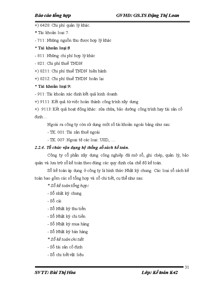 image for page Tổ chức bộ máy kế toán và công tác kế toán tại công ty cổ phần xây dựng công nghiệp