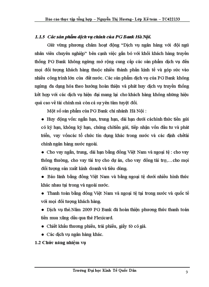 image for page Cơ cấu tổ chức và chức năng của các phòng ban tại PG Bank Hà Nội.