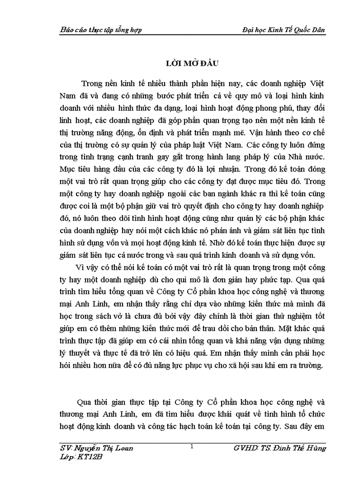 image for page Tổ chức bộ máy kế toán và hệ thống kế toán tại công ty cổ phần khoa học công nghệ và thương mại anh linh  22