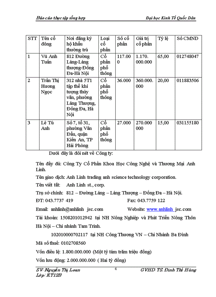 image for page Tổ chức bộ máy kế toán và hệ thống kế toán tại công ty cổ phần khoa học công nghệ và thương mại anh linh  22