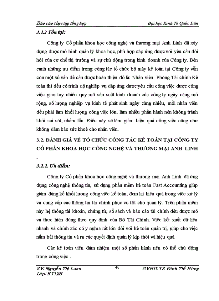 image for page Tổ chức bộ máy kế toán và hệ thống kế toán tại công ty cổ phần khoa học công nghệ và thương mại anh linh  22