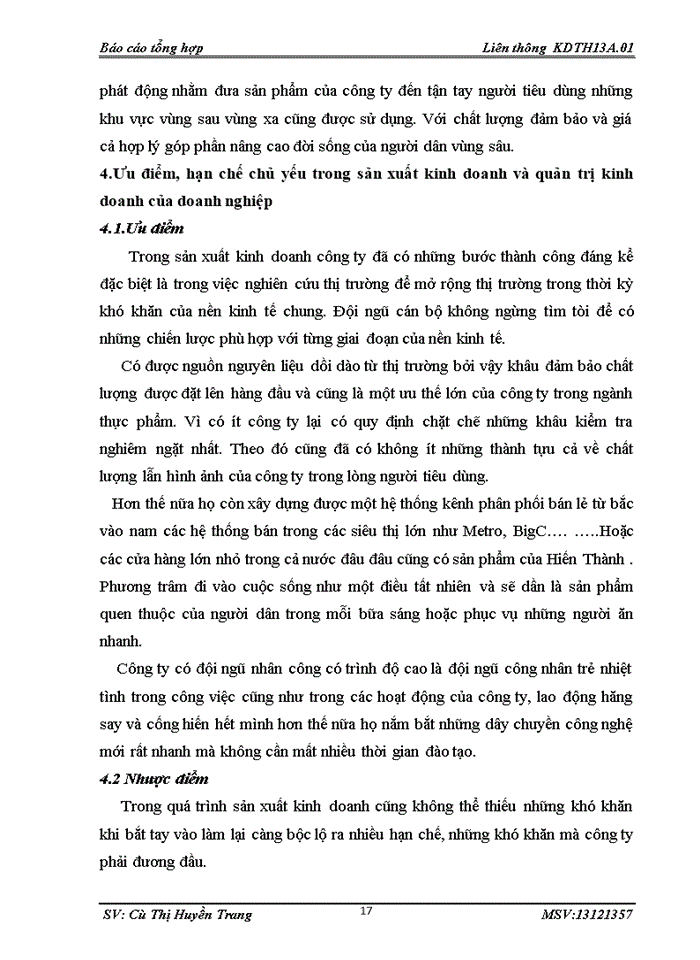 image for page Quá trình hình thành và phát triển của công ty Thực Phẩm Hiến Thành