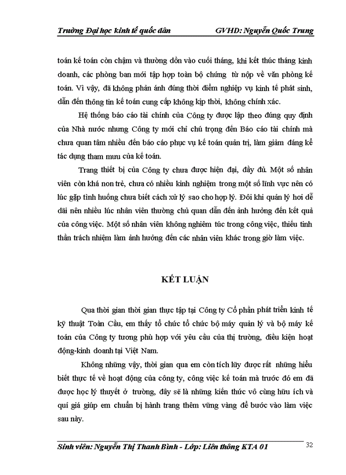 image for page Tổ chức bộ máy kế toán tại công ty cp phát triển kinh tế kỹ thuật toàn cầu.
