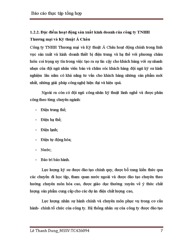 image for page Tổ chức bộ máy kế toán tại Công ty TNHH Thương mại và Kỹ thuật Á Châu