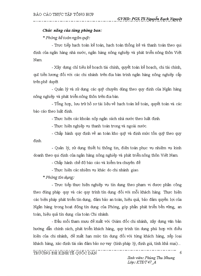 image for page Tổng quan về hoạt động kinh doanh chi nhánh NHNo & PTNT chi         nhánh Hà Tây