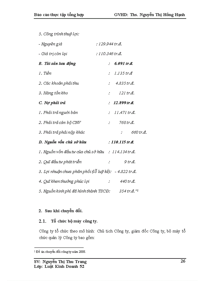 image for page Tổ chức bộ máy quản lý và tình hình chung về lao động của công ty tnhh một thành viên khai thác công trình thủy lợi sông cầu