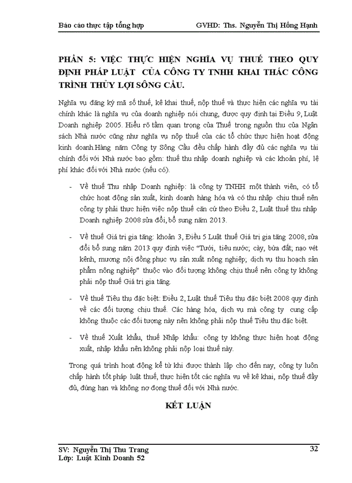 image for page Tổ chức bộ máy quản lý và tình hình chung về lao động của công ty tnhh một thành viên khai thác công trình thủy lợi sông cầu