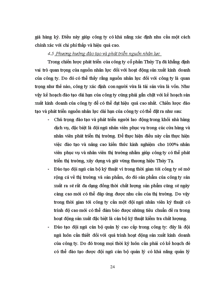 image for page Những nội dung chủ yếu về hoạt động sản xuất kinh doanh của công ty cổ phần thủy tạ