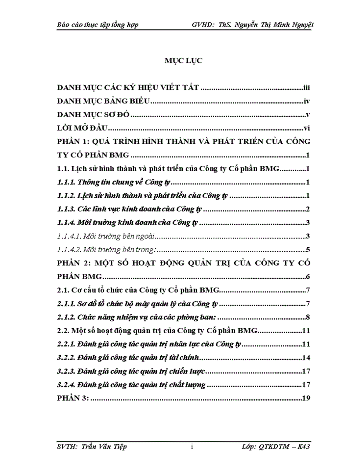 image for page Cơ cấu tổ chức của Công ty Cổ phần BMG