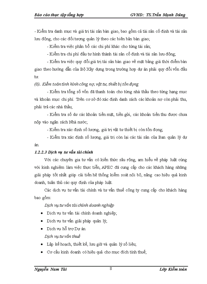image for page Đặc điểm tổ chức kiểm toán của công ty tnhh kiểm toán và tư vấn apec