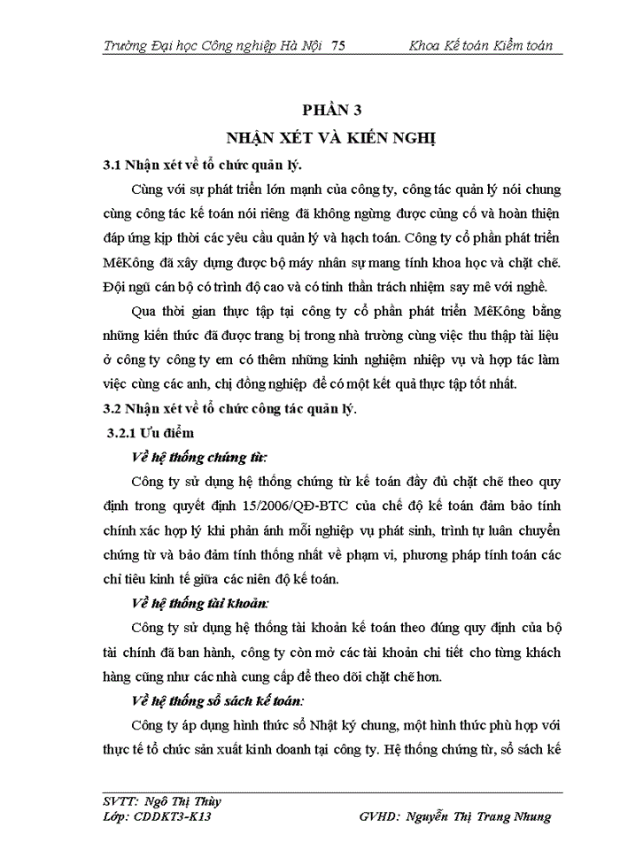 image for page Những vấn đề chung về công tác kế toán của công ty cổ phần phát triển MêKông.