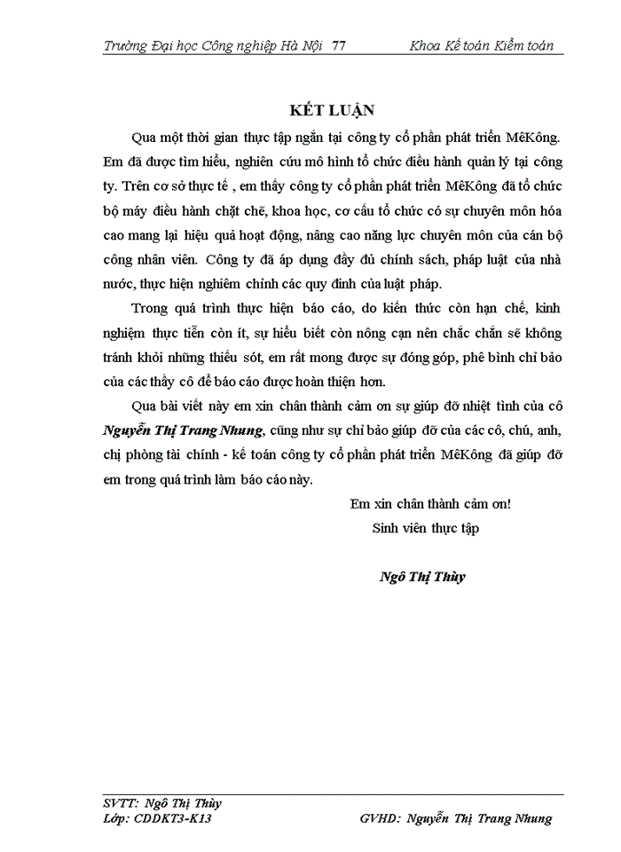 image for page Những vấn đề chung về công tác kế toán của công ty cổ phần phát triển MêKông.