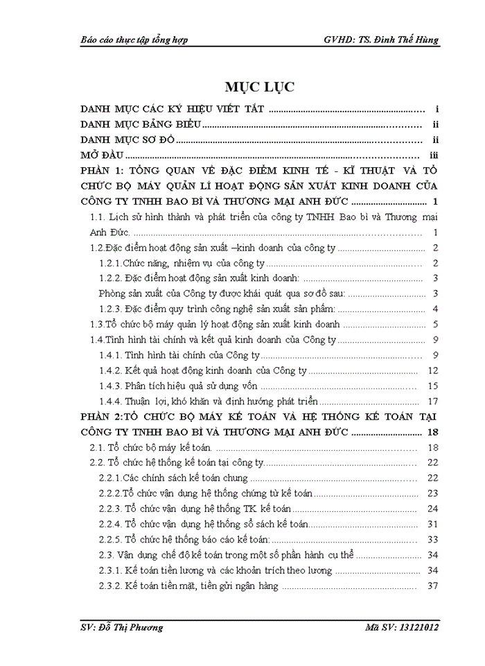 image for page Tổ chức bộ máy kế toán và hệ thống kế toán tại công ty tnhh bao bì và thương mại anh đức