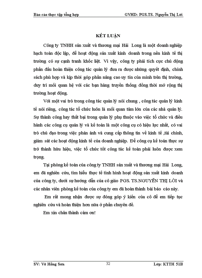 image for page Tổ chức bộ máy kế toán tại công ty tnhh sản xuất và thương mại hải  long