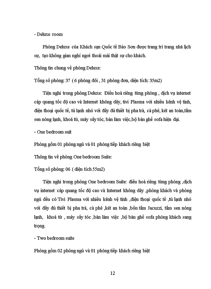 image for page Mô tả, nhận xét, đánh giá các nghiệp vụ đã thực tập tại khách sạn