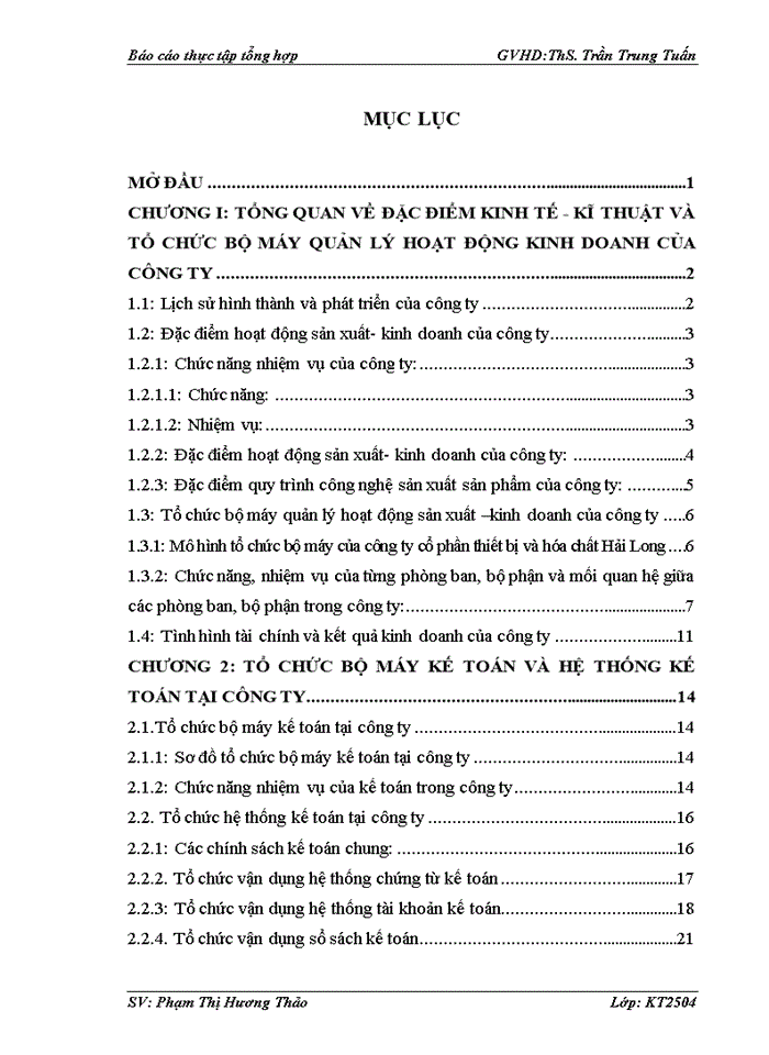 image for page Tổ chức bộ máy kế toán tại công ty