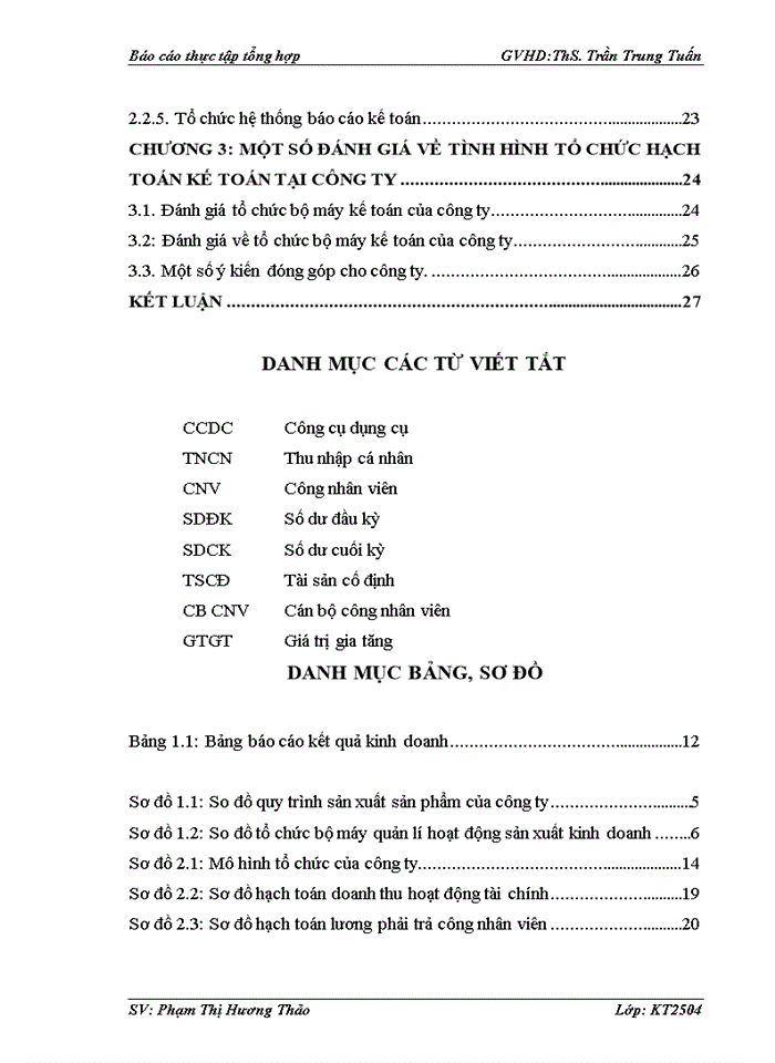 image for page Tổ chức bộ máy kế toán tại công ty