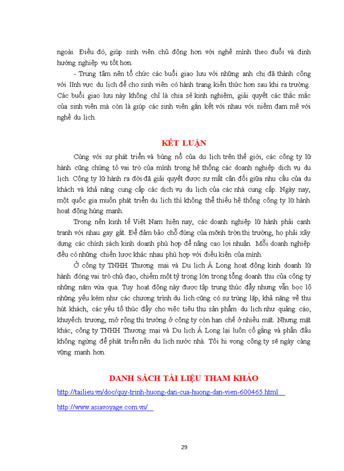 image for page Cơ cấu tổ chức của công ty TNHH Thương mại và Du lịch Á Long