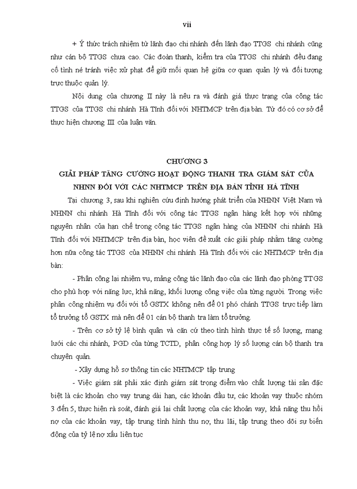 image for page Tăng cường hoạt động thanh tra giám sát của NHNN chi nhánh tỉnh hà tĩnh đối với các nhtmcp trên địa bàn