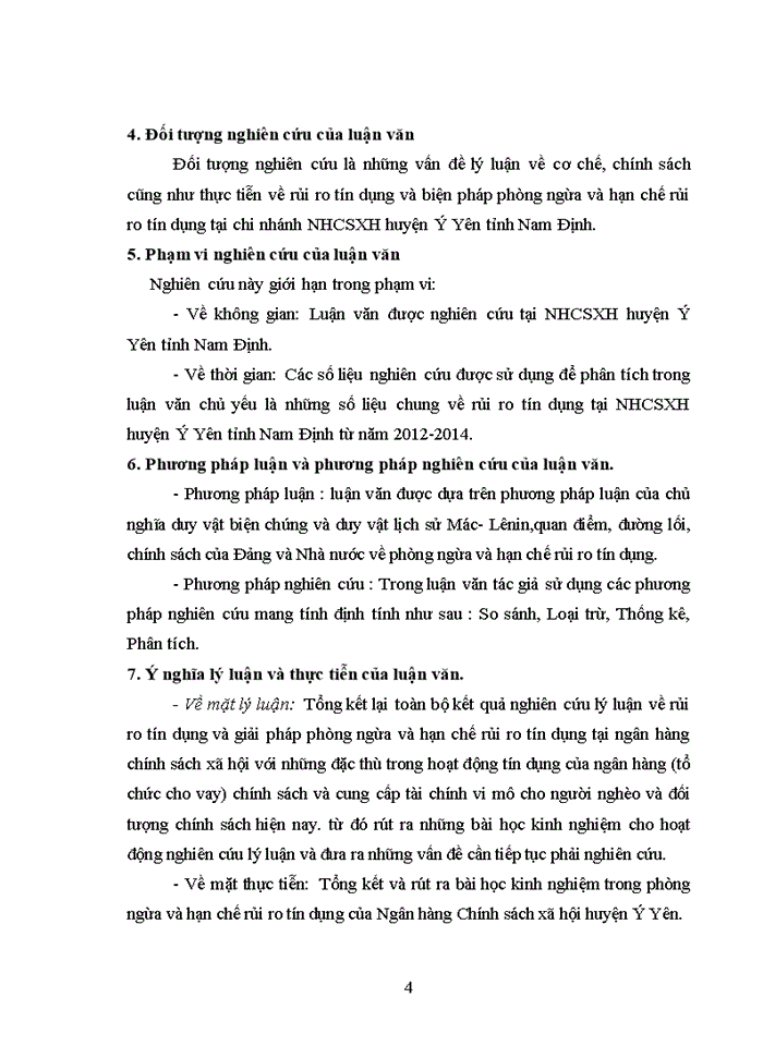 image for page Phòng ngừa và hạn chế rủi ro tín dụng tại ngân hàng chính sách xã hội huyện ý yên tỉnh nam định