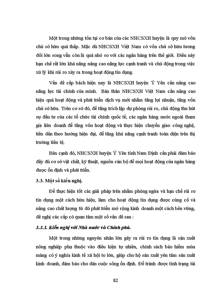 image for page Phòng ngừa và hạn chế rủi ro tín dụng tại ngân hàng chính sách xã hội huyện ý yên tỉnh nam định
