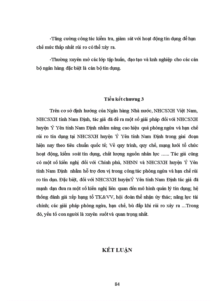 image for page Phòng ngừa và hạn chế rủi ro tín dụng tại ngân hàng chính sách xã hội huyện ý yên tỉnh nam định