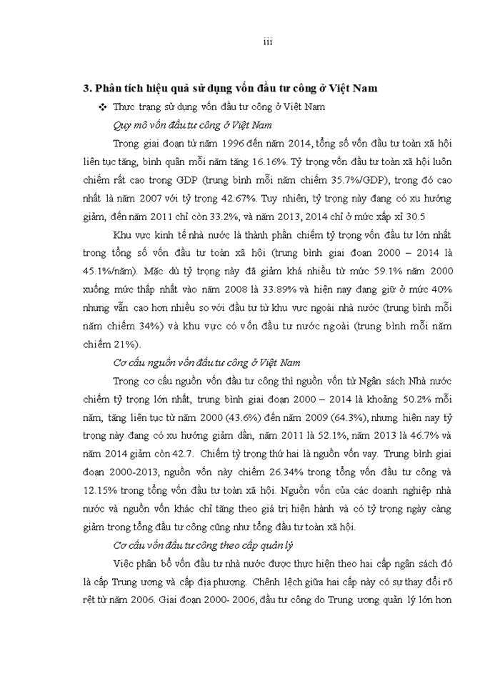 image for page Phân tích hiệu quả sử dụng vốn đầu tư công và tác động của đầu tư công đến tăng trưởng kinh tế việt nam