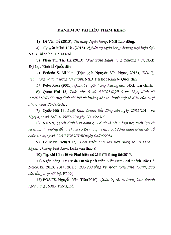 image for page Nâng cao chất lượng cho vay nhu cầu nhà ở đối với khách hàng cá nhân tại ngân hàng tmcp đầu tư và phát triển việt nam - chi nhánh bắc hà nội